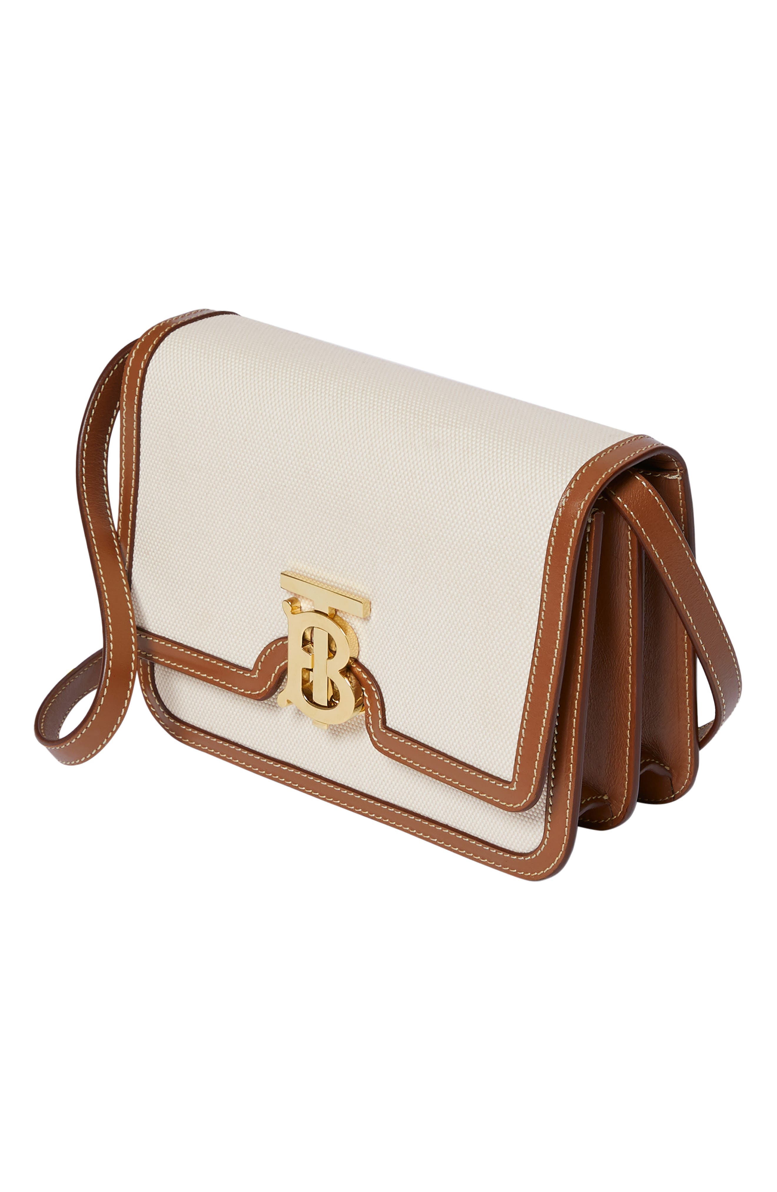 Burberry Small TB Monogram Canvas Shoulder Bag, Alternate, color, 