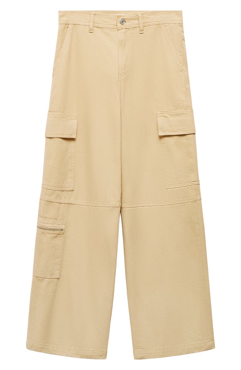 MANGO Cargo Cotton Pants, Alternate, color, 