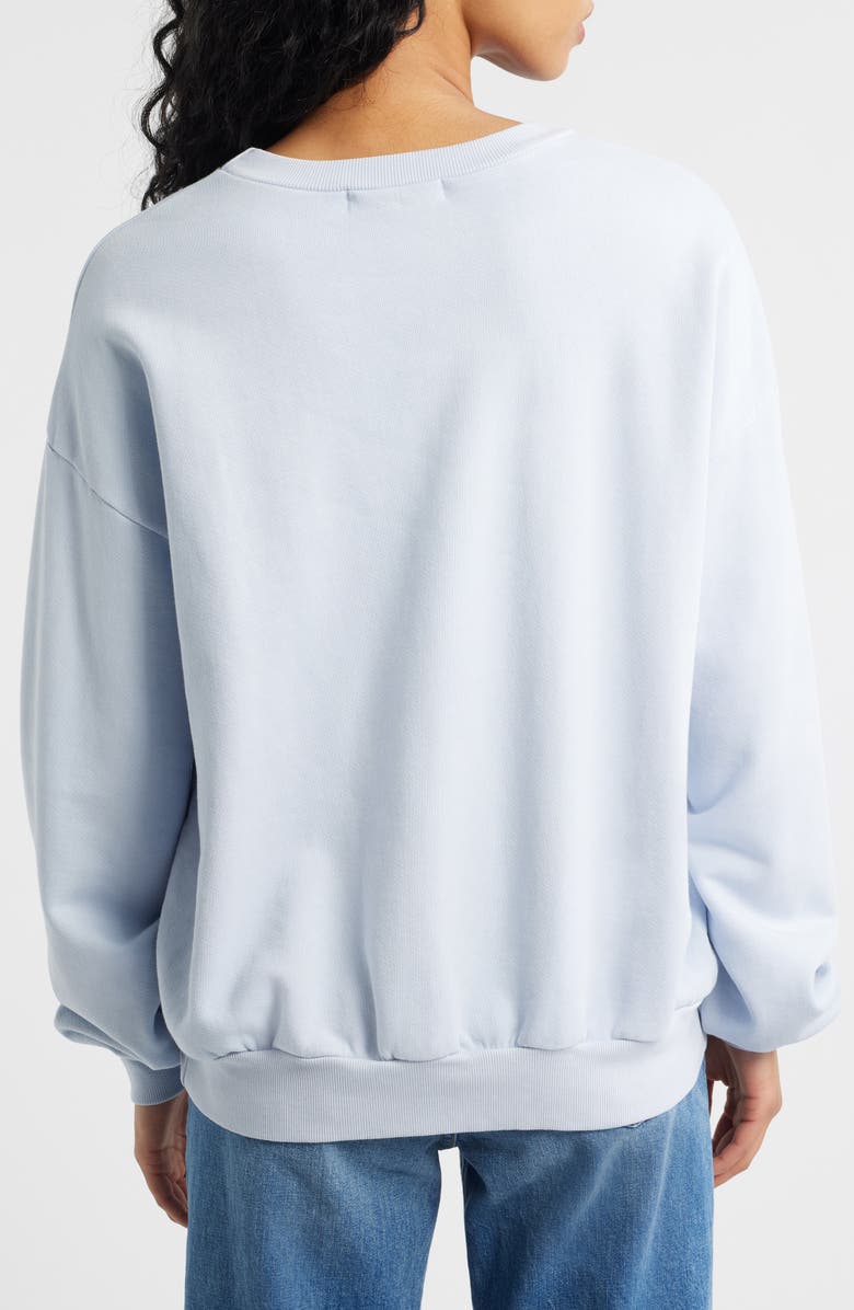 Daydreamer Rolling Stones Cotton Graphic Sweatshirt, Alternate, color, Light Dusk