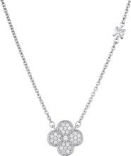 Adornia Pavé CZ Clover Pendant Necklace