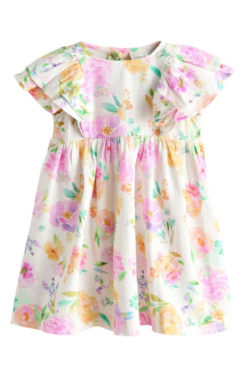 Kids' Romantic Floral Ruffle Dress (Baby, Toddler & Little Kid)