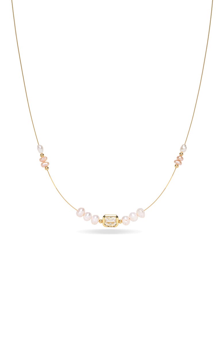 Antoinette Freshwater Pearl Necklace, Main, color, GOLD