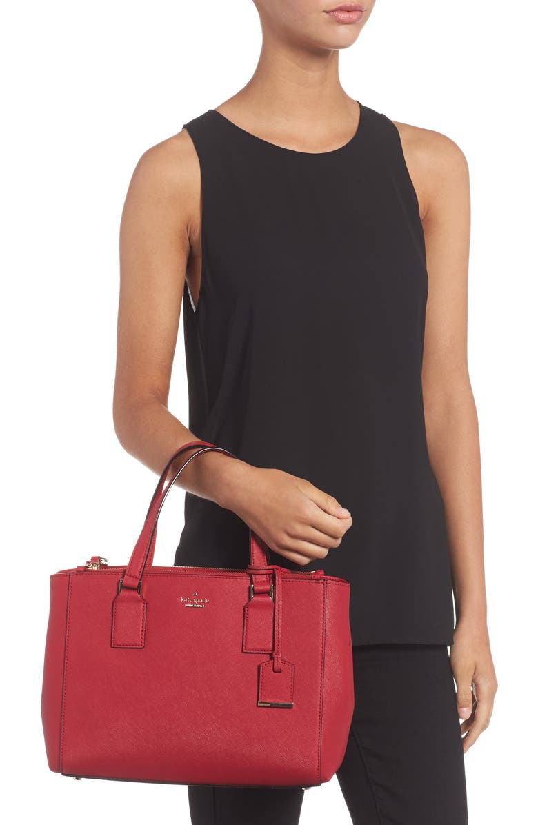 Kate Spade New York cameron street - teegan calfskin leather satchel, Alternate, color,
