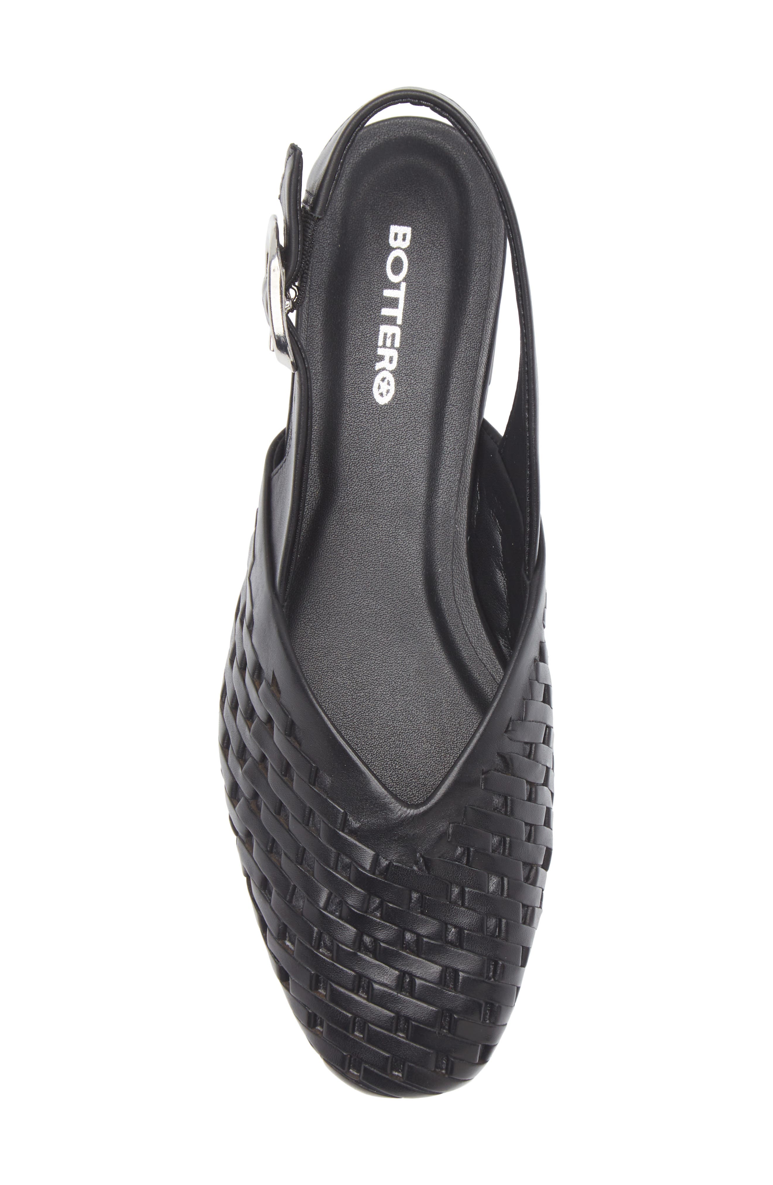 Bottero Bottoulon Slingback Flat, Alternate, color, Preto