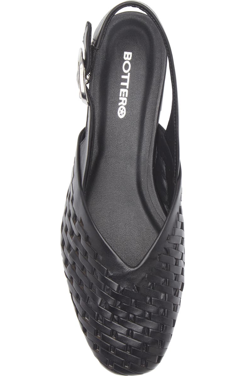 Bottero Bottoulon Slingback Flat, Alternate, color, Preto