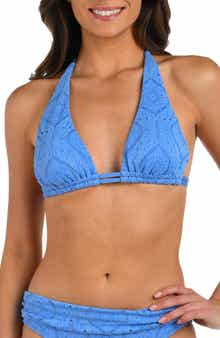 La Blanca Mantra Medallion Halter Neck Bikini Top