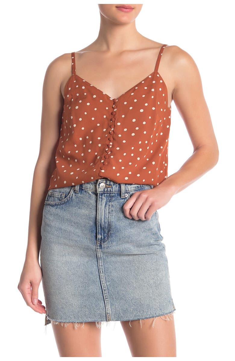 Madewell Button Front Camisole, Main, color, 
