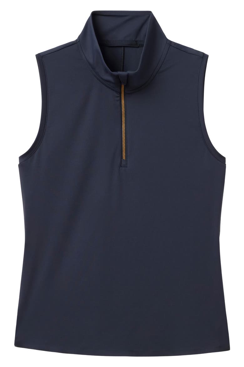 Course to Court Sleeveless Half Zip Top, Alternate, color, NAVY BLUE
