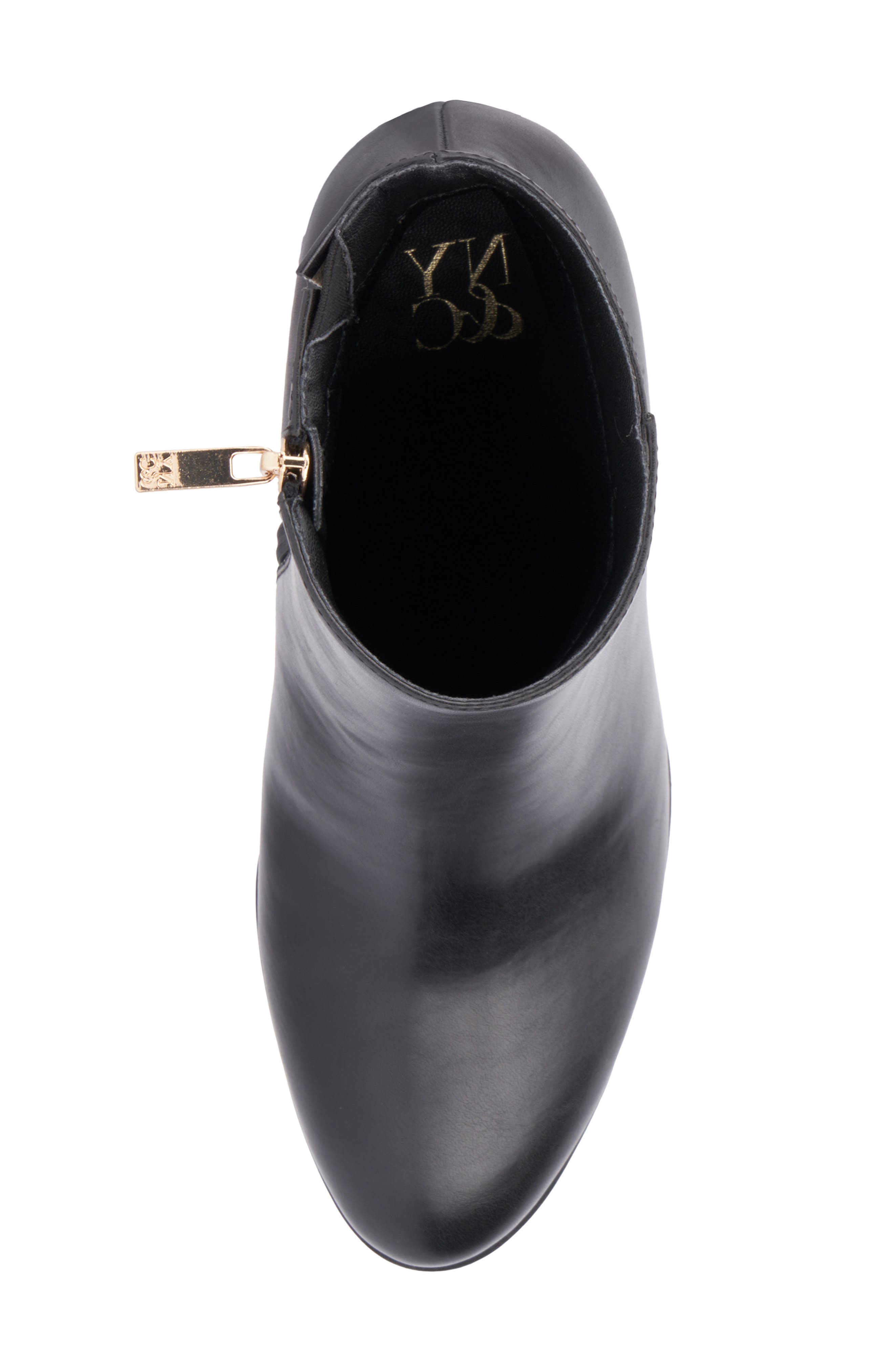 Jadyn Side Zip Ankle Bootie, Alternate, color, BLACK