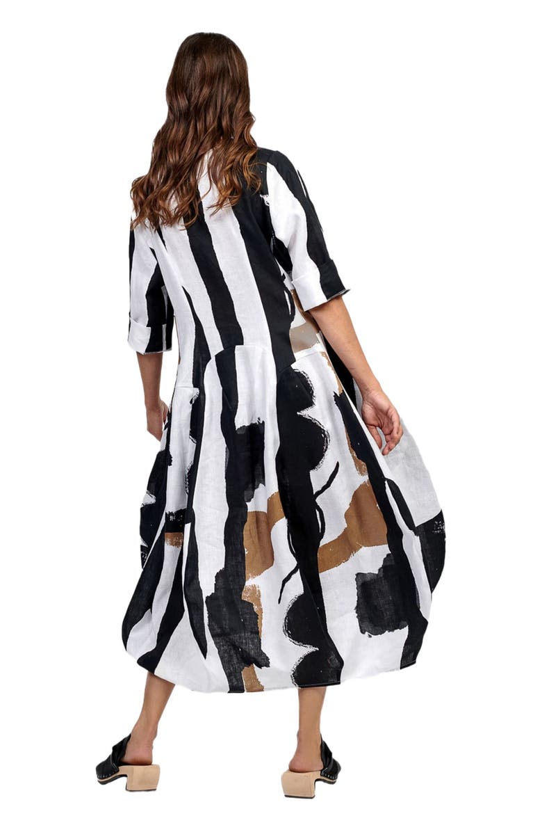 Alembika Zebra print cocoon maxi dress, Alternate, color, 