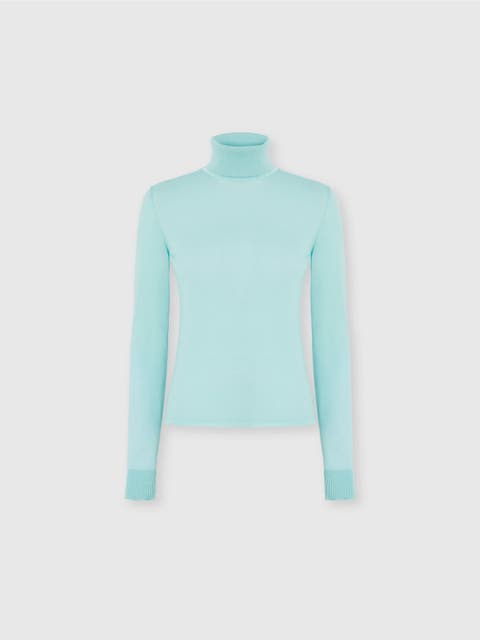 High-neck Sweater In Smooth Knit