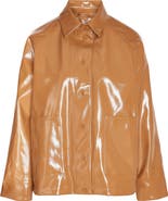 Noisy may Sky Faux Leather Jacket