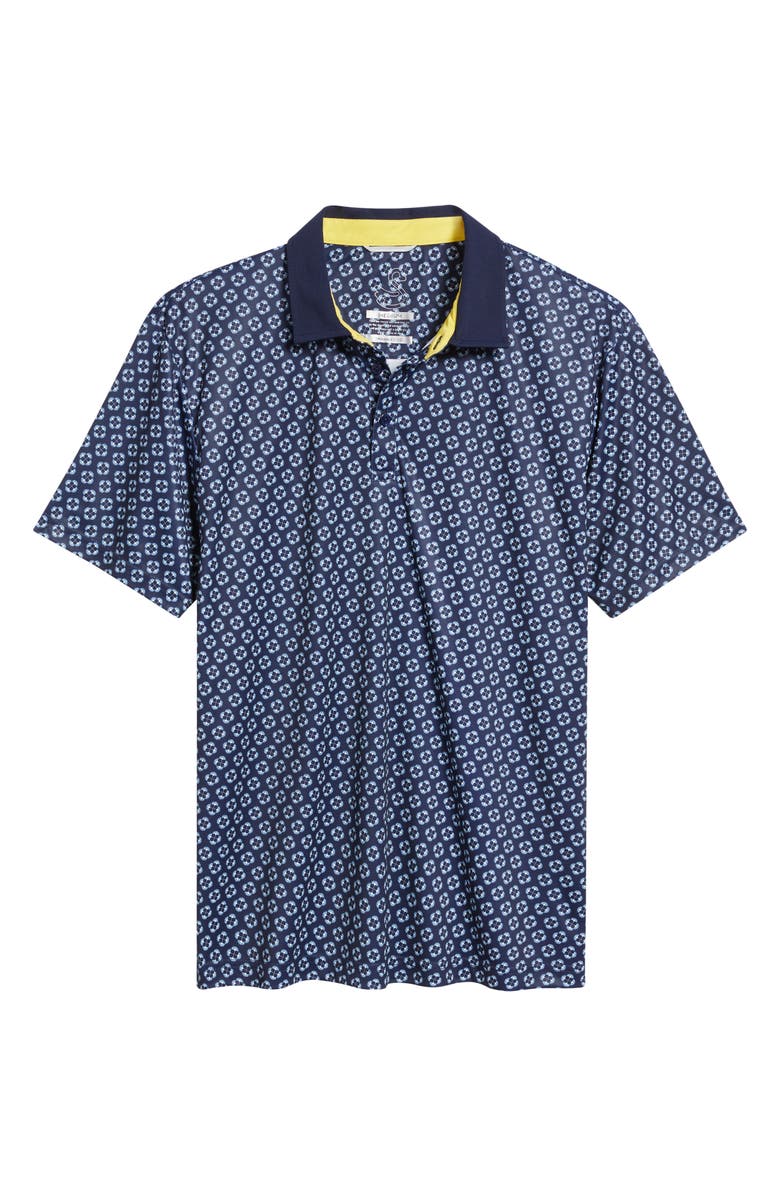 Swannies Harris Medallion Print Golf Polo, Alternate, color,