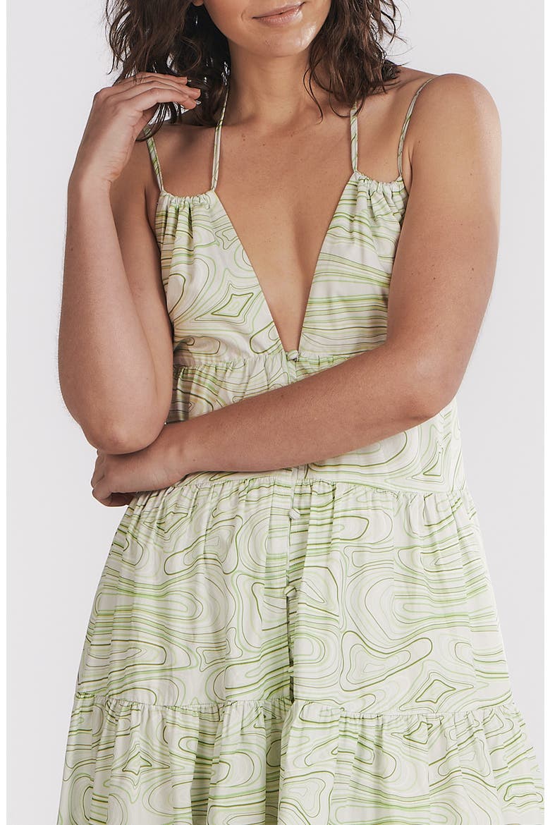Pricilla Abstract Cotton Maxi Dress, Alternate, color, ABSTRACT WAVE