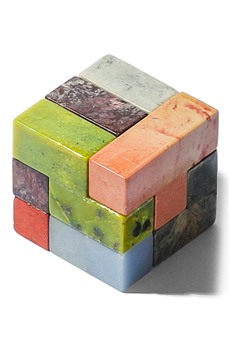 Cube Stone Puzzle, Main, color, MULTI