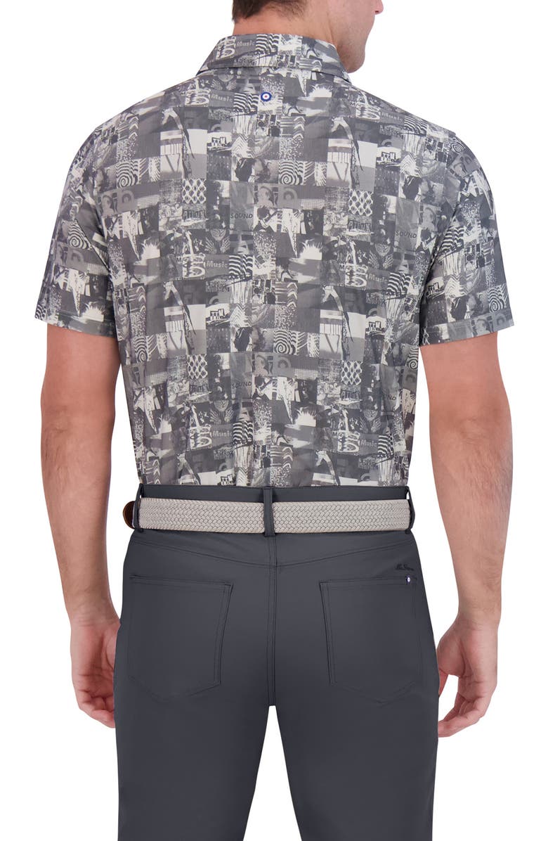 Ben Sherman Collage Tech Jersey Golf Polo, Alternate, color, Light Grey