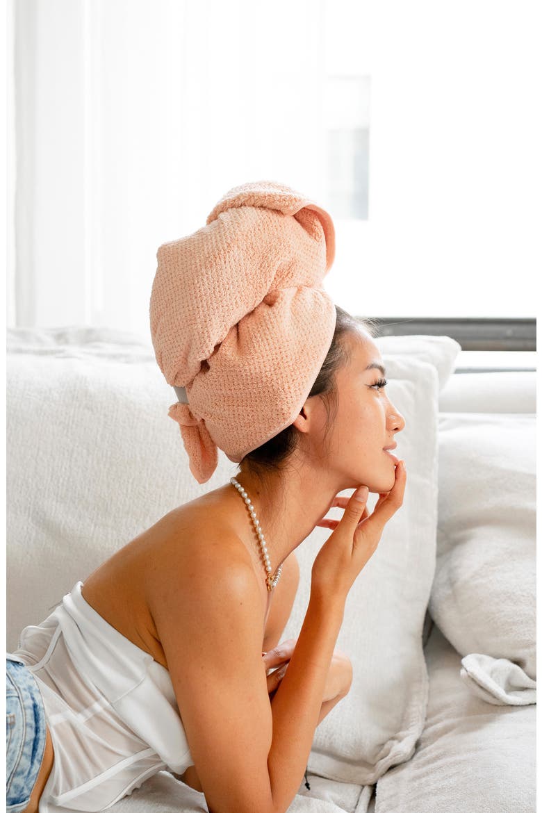 Hero Hair Towel, Alternate, color, CLOUD PINK