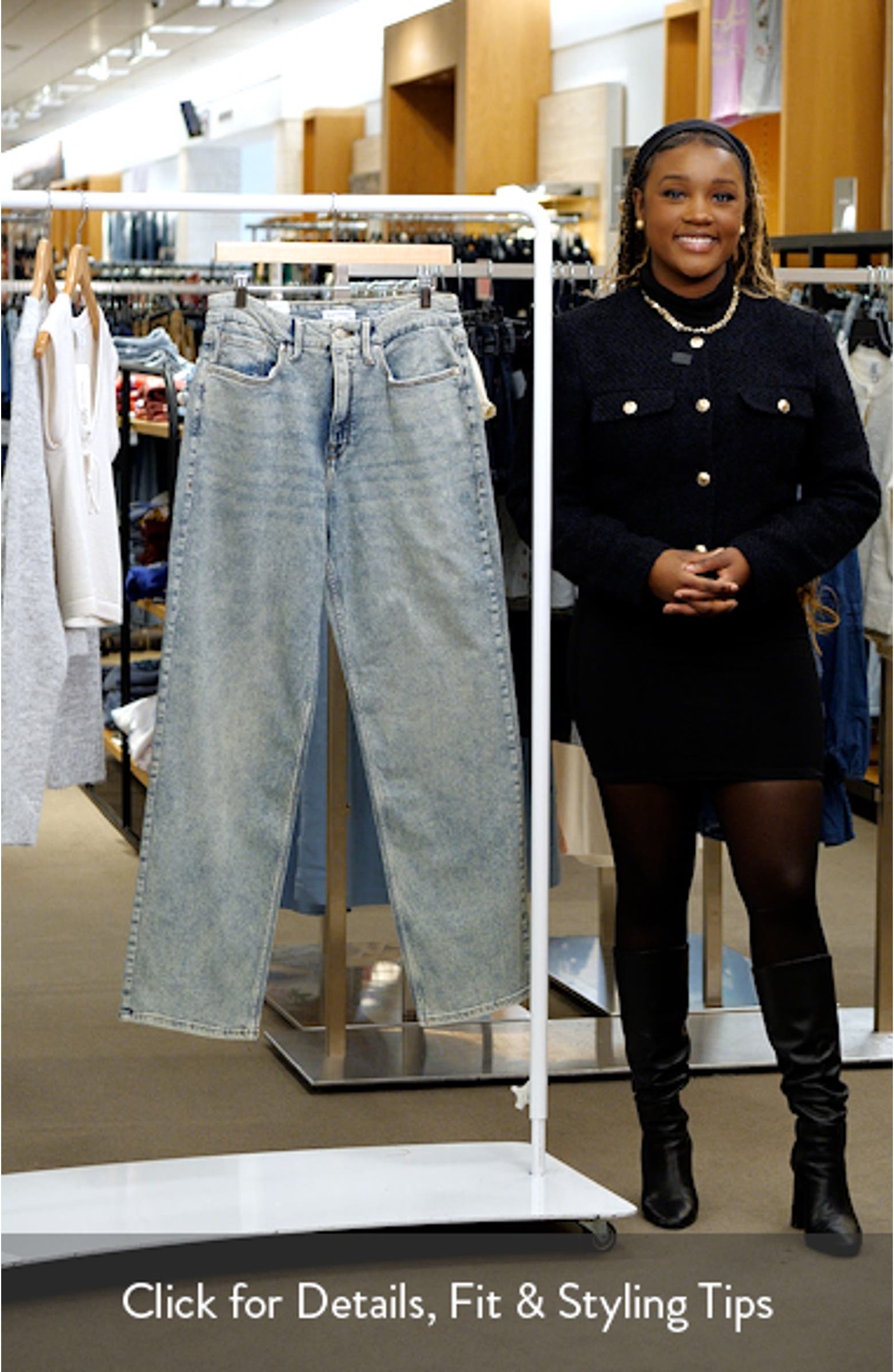 Good American Good 90s Loose in Indigo054 Good American Good 90s Loose in Indigo054