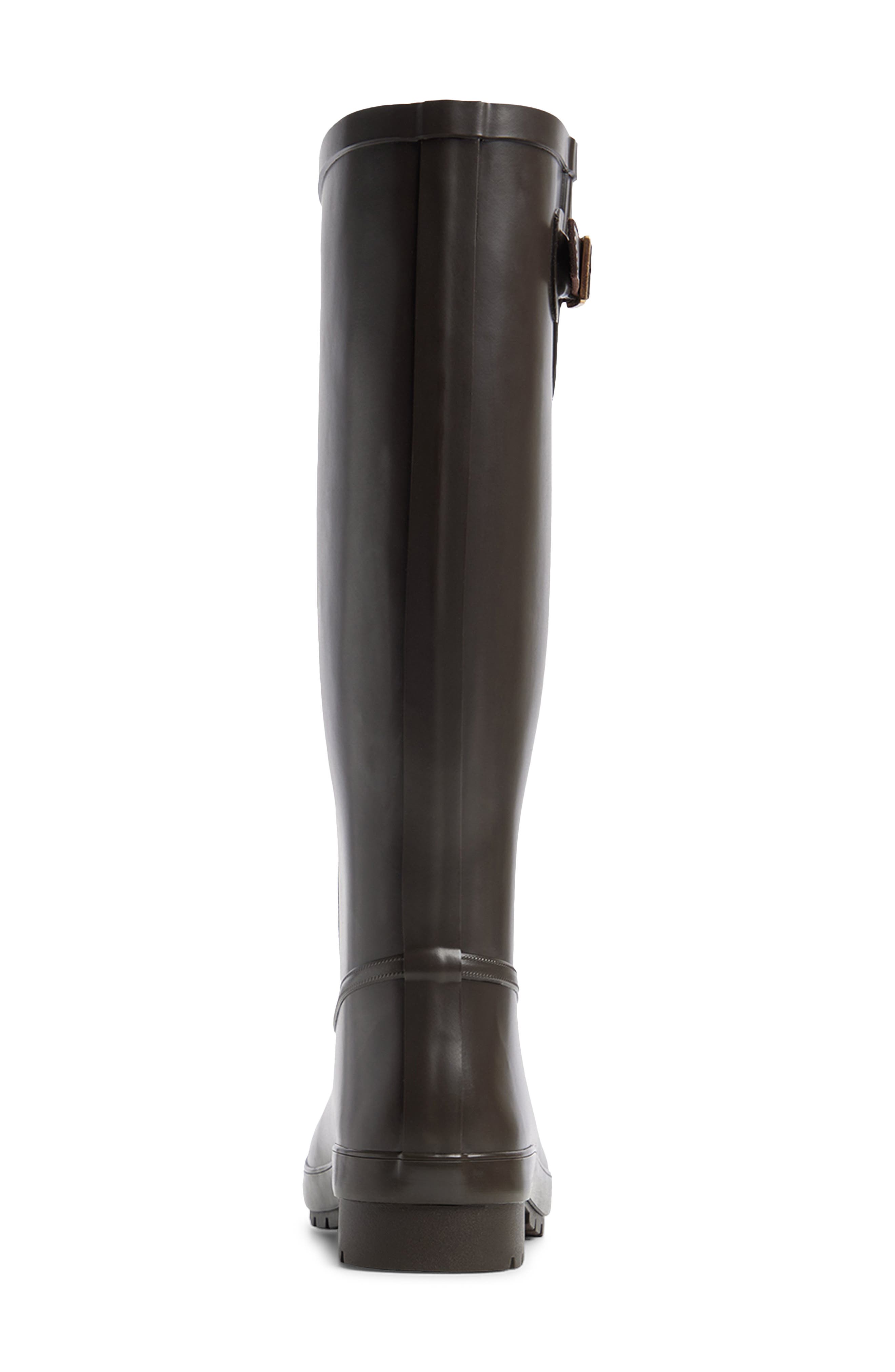 Drizzle Tall Waterproof Rain Boot, Alternate, color, DARK BROWN
