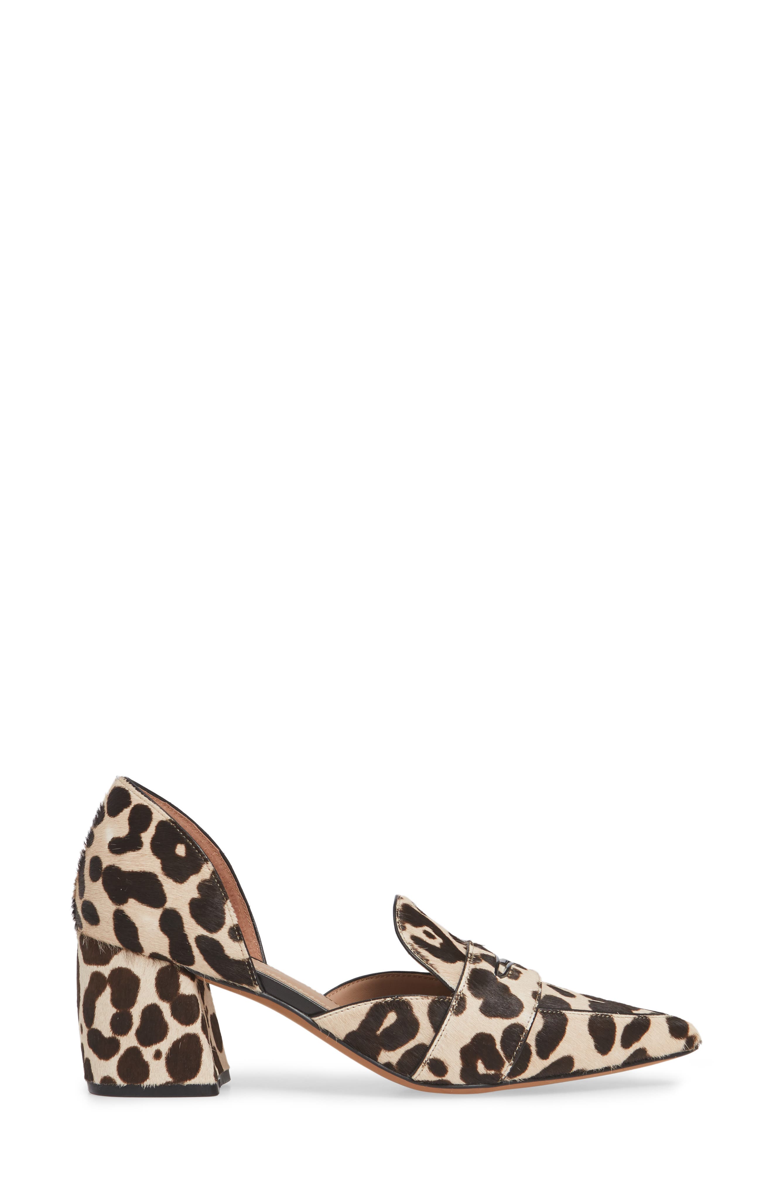 Cache Pump, Alternate, color, WHITE/ BLACK CALF HAIR