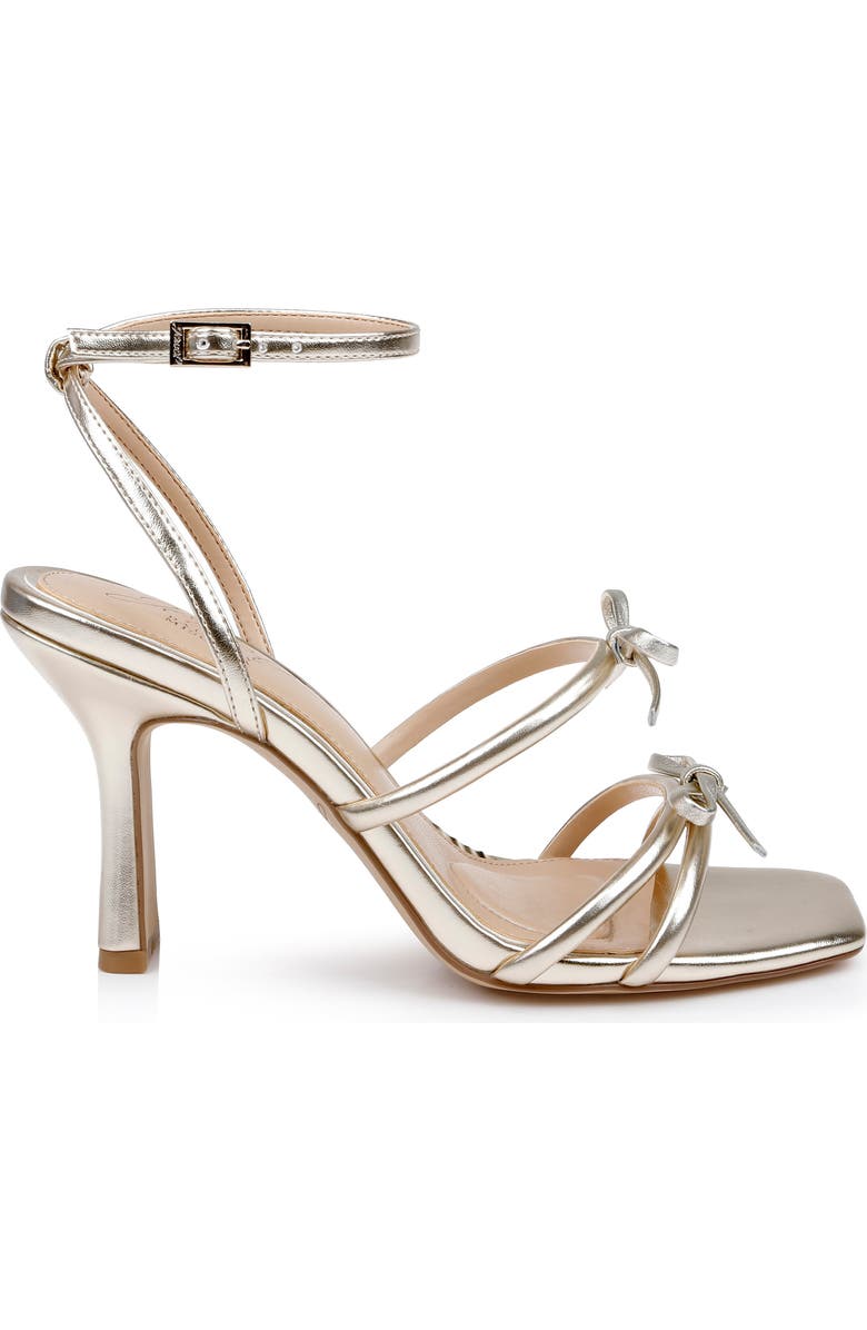 Jewel Badgley Mischka Kiyomi Ankle Strap Sandal, Alternate, color, Gold Metallic
