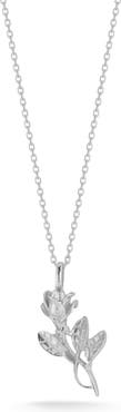 CHLOE AND MADISON Rose Pendant Necklace