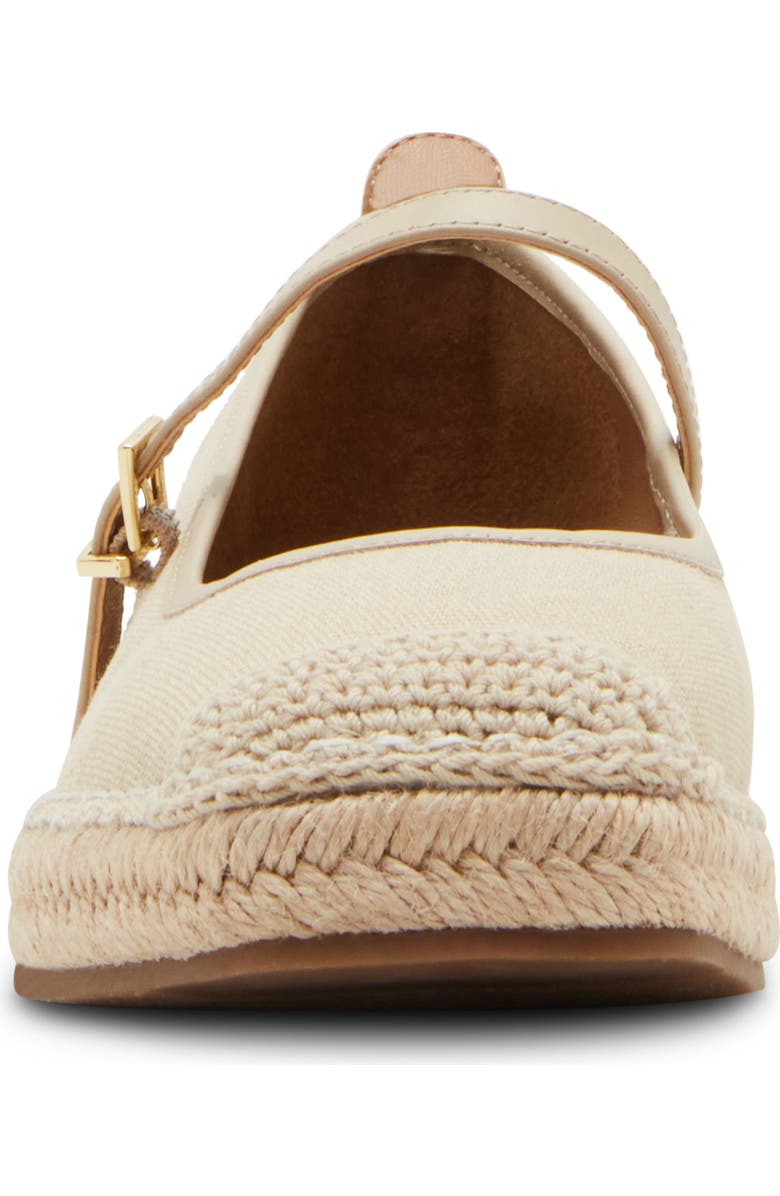 Blondo Hanah Waterproof Espadrille Mary Jane Flat, Alternate, color, Almond Fabric