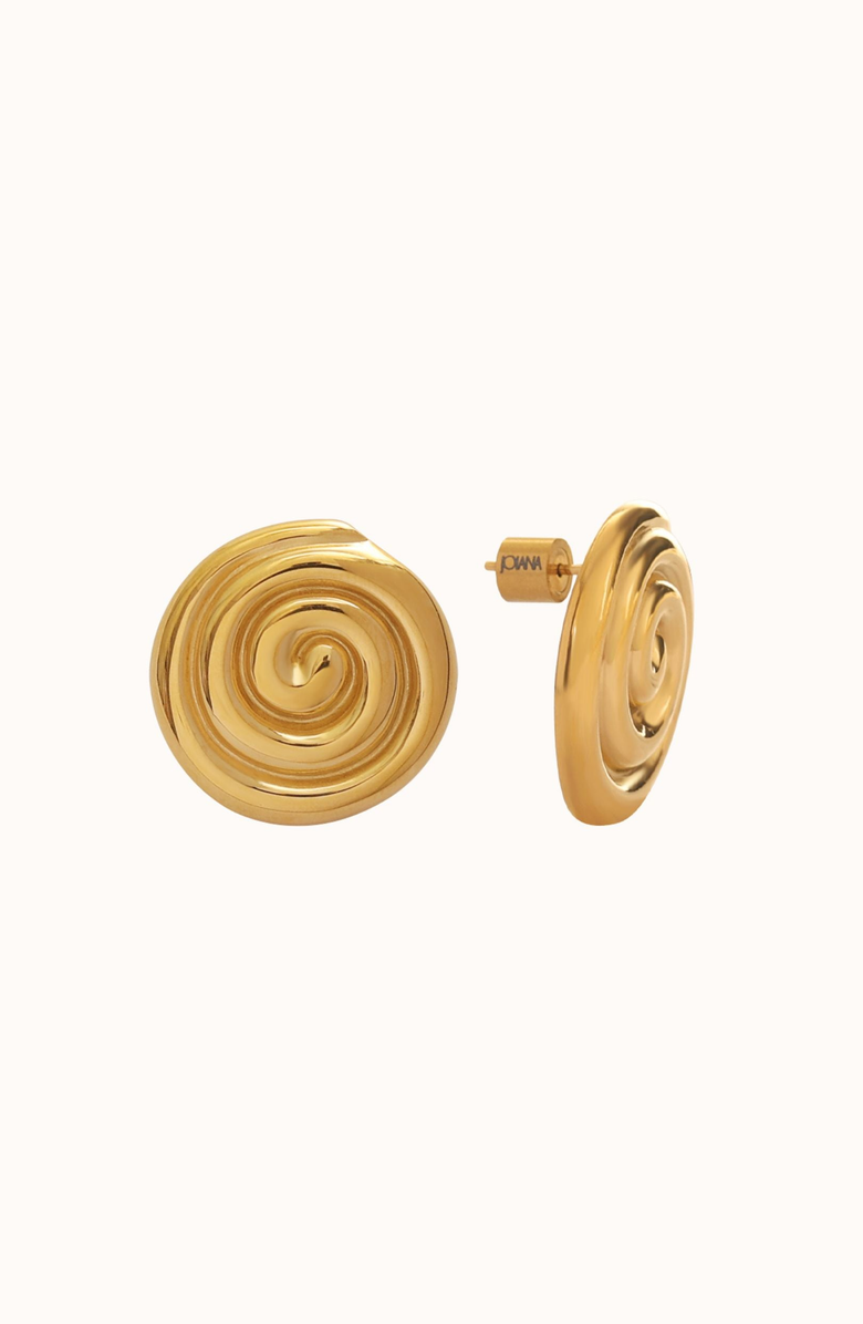 Joiana Jewelry Billow Earrings, Main, color, Gold