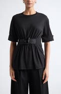 Simone Rocha Gathered Rose T-Shirt