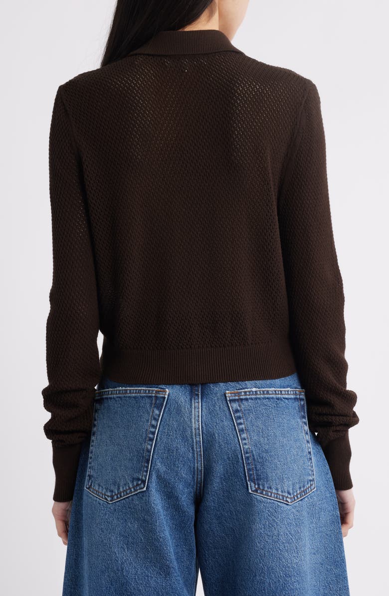 FRAME The Shrunken Lace Knit Cardigan, Alternate, color, 