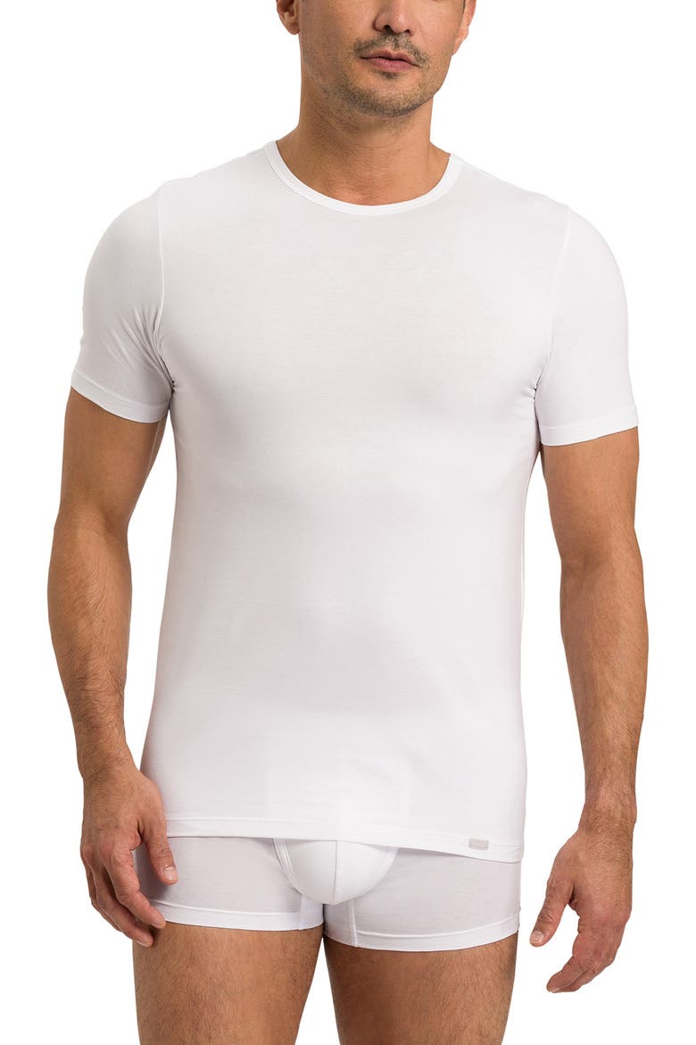 Cotton Essentials 2-Pack Crew Neck Cotton T-Shirts, Main, color, WHITE