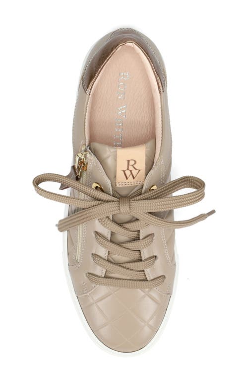 Ron White Olivya Quilted Sneaker In Brown