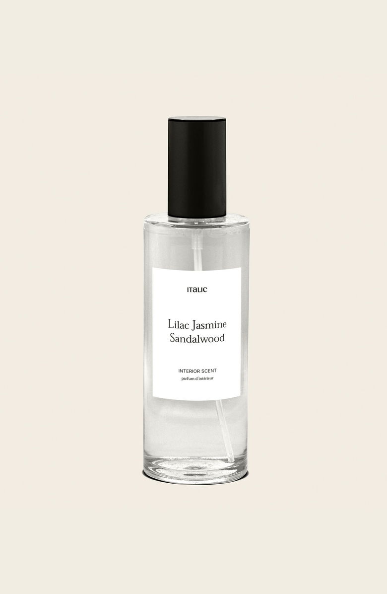 Italic Lilac Jasmine Sandalwood Room Spray, Main, color, White / Black