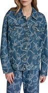 KARL LAGERFELD PARIS Bow Denim Jacket