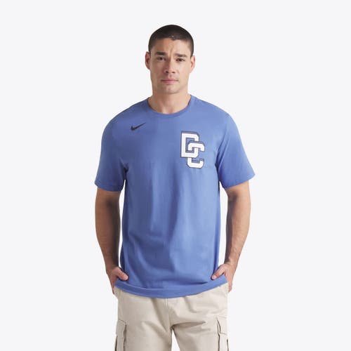Nike Cj Abrams Blue Washington Nationals 2025 City Connect Fuse Name & Number 2.0 T-shirt
