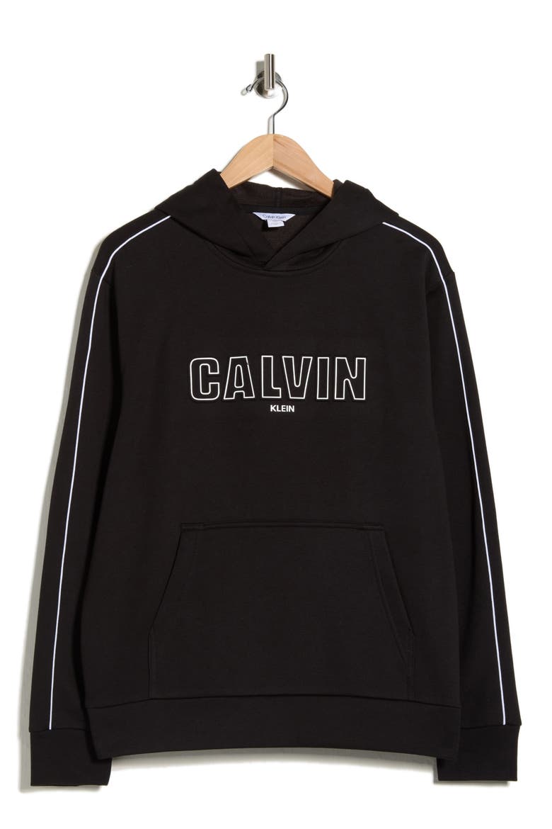 Logo Fleece Hoodie, Alternate, color, BLACK