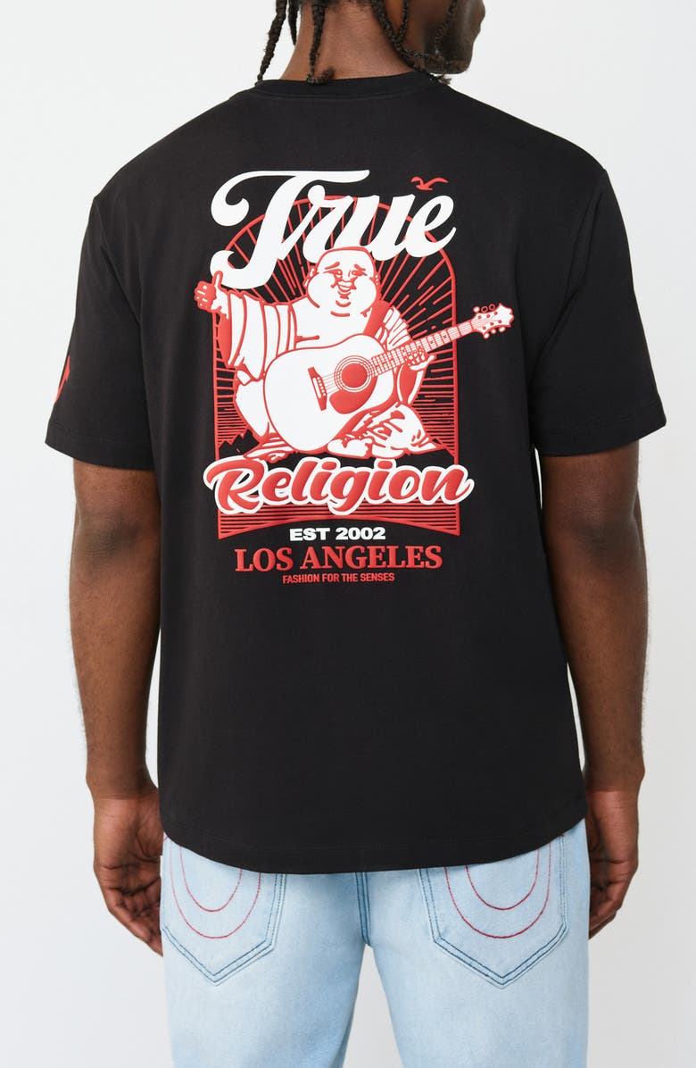 True Religion Cali Bay Big Buddha Graphic T-Shirt, Alternate, color, 