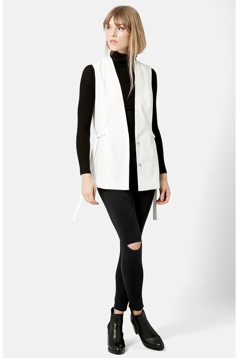 D-Ring Belt Vest, Alternate, color, CREAM