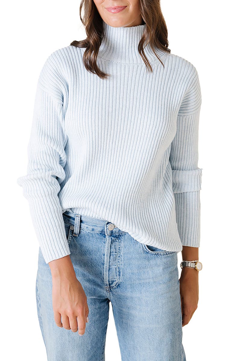 Hope & Henry Organic Funnel Neck Sweater, Main, color, 