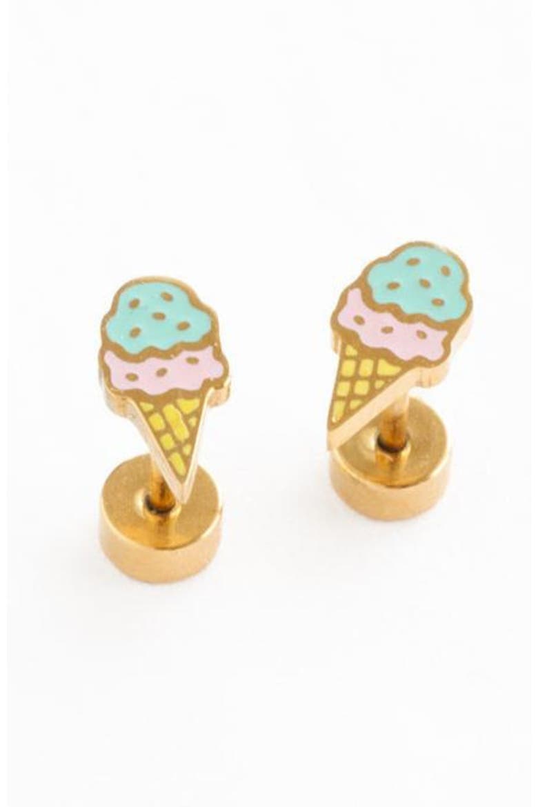 Ice Cream Stud Earring, Main, color, Multi