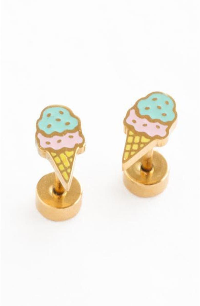 Pip Pop Ice Cream Stud Earring, Main, color, Multi