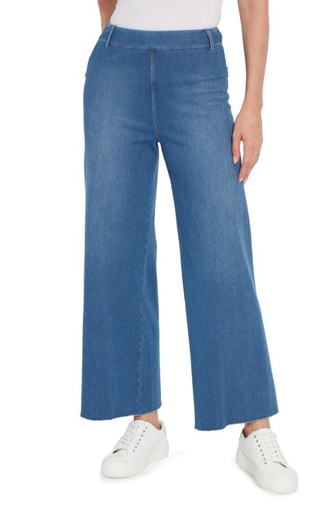 'Lyssentials Erin High Waist Ankle Wide Leg Denim Jeans
