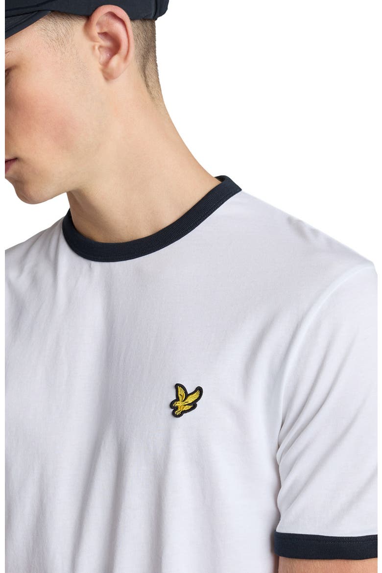 Ringer T-shirt, Alternate, color, White/ Dark Navy