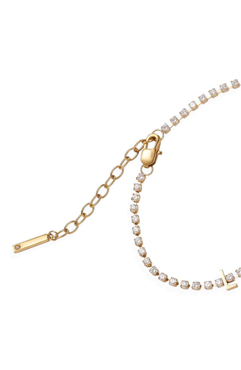 Alex and Ani Love Tennis Bracelet, Alternate, color, Gold