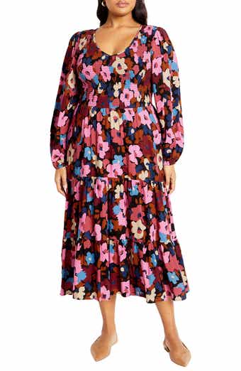 Jayden Long Sleeve Tiered Dress
