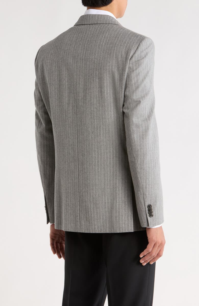 Tommy Hilfiger Pinstripe Wool Two-Button Sport Coat, Alternate, color, Grey Stripe