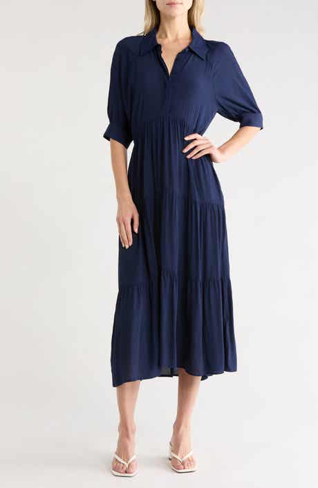 Gemma + Jane Tiered Midi Shirtdress