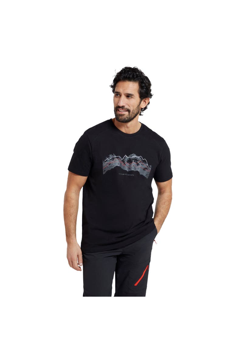 Tech Mountains Natural T-Shirt, Alternate, color, Black