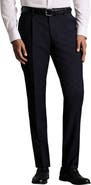 Charles Tyrwhitt Stretch Wool Slim Fit Pleated Pants