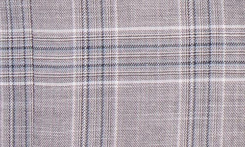 Tailorbyrd Modern Fit Textured Shadow Plaid Sport Coat In Gray